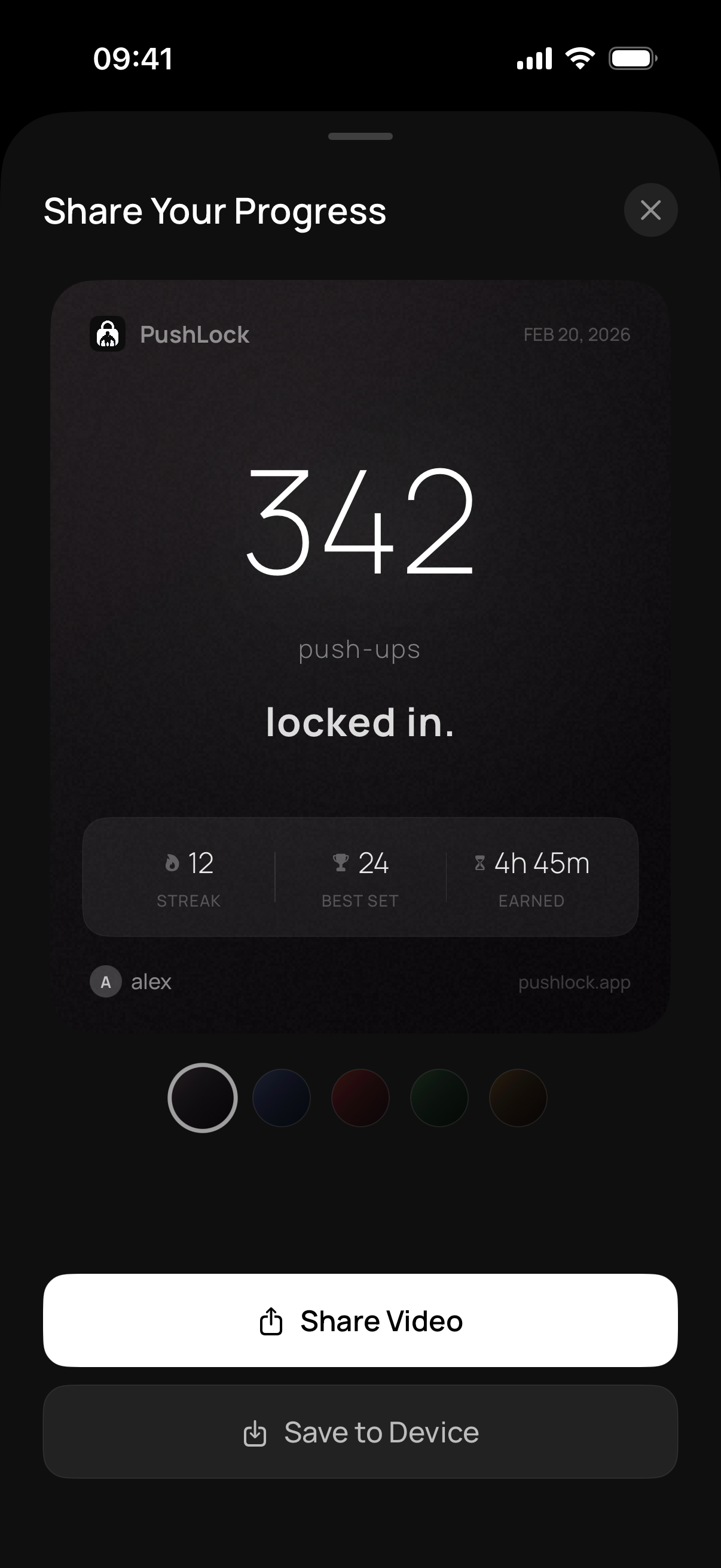 Share Progress